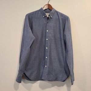 Kardo Blue Long Sleeve Button Down Shirt